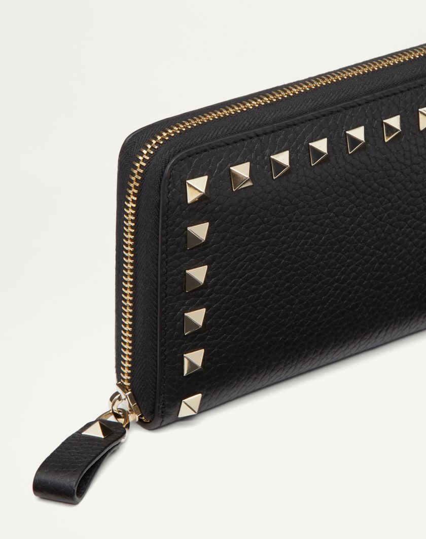 Valentino Handbags Portafoglio Con Zip Rockstud In Vitello Granato per Donna in Rosso V. | Valentino IT Grandi sconti