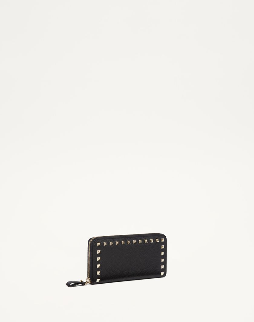 Valentino Handbags Portafoglio Con Zip Rockstud In Vitello Granato per Donna in Rosso V. | Valentino IT Grandi sconti