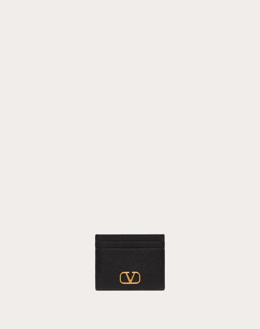 Valentino Handbags Portacarte Vlogo Signature In Vitello Granato per Donna in Rose Cannelle | Valentino IT