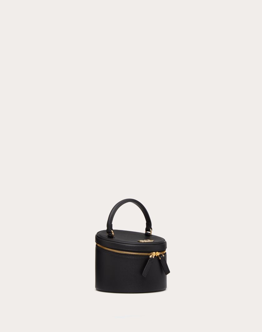 Valentino Handbags Mini Vanity Porta Gioielli Vlogo Signature In Vitello per Donna in Nero | Valentino IT Offerta settimanale