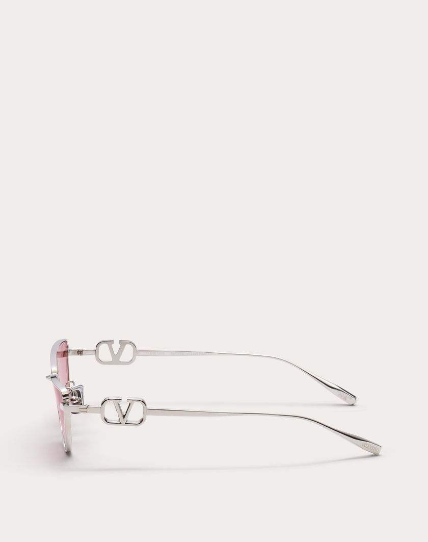 Valentino Handbags Vlogo Sign Occhiale Cat-eye In Titanio in Bordeaux | Valentino IT Offerta speciale della fabbrica