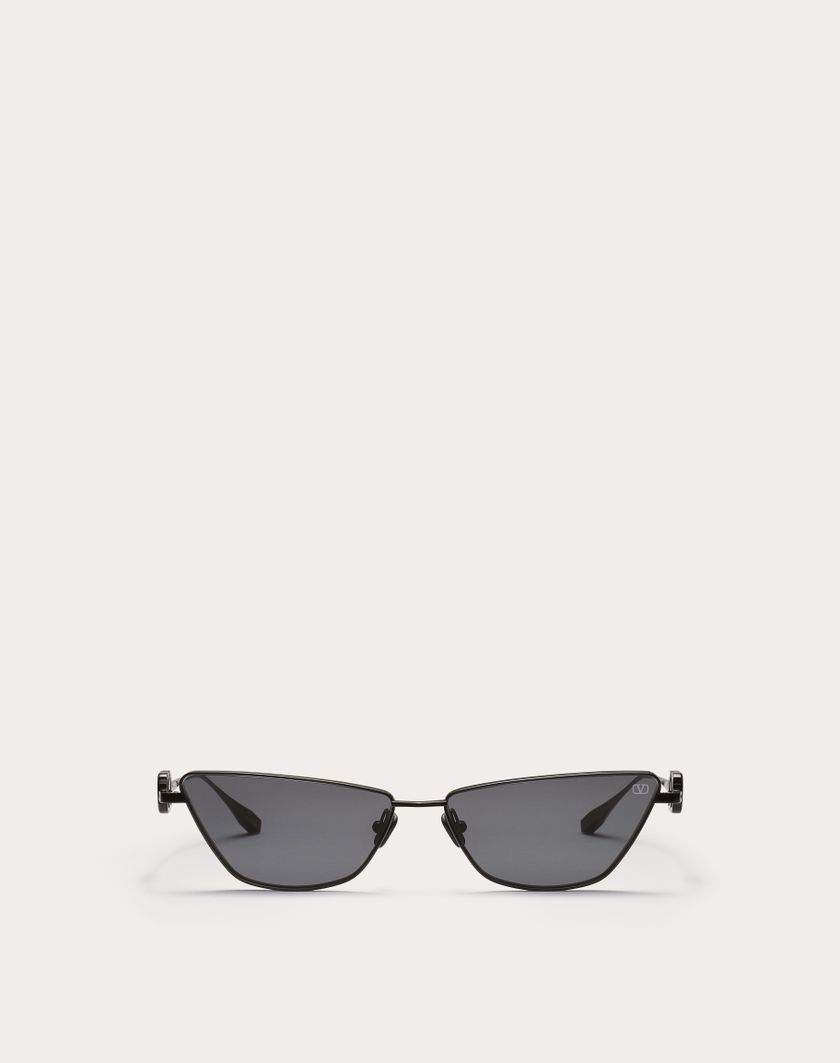 Valentino Handbags Vlogo Sign Occhiale Cat-eye In Titanio in Grigio Scuro | Valentino IT Sostegno trimestrale