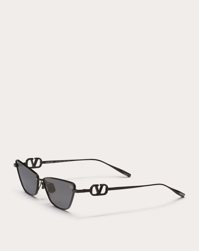 Valentino Handbags Vlogo Sign Occhiale Cat-eye In Titanio in Grigio Scuro | Valentino IT Sostegno trimestrale